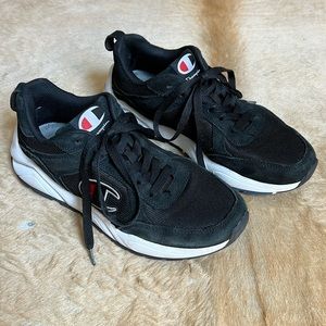 Authentic Vintage Champion Suede Nylon Mesh Sneaker Mens Size 10